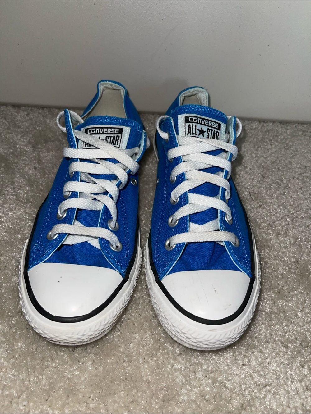 Converse All-Star Low-Top Sneakers - Blue and White - Picture 2 of 5